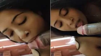 Horny Bhabhi On Her Knees Worshipping Her Husband Thick Cock