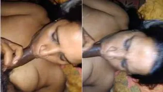 Village Bhabhi On Her Knees Giving Sloppy Head To Neighbor