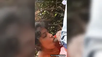 GF Sucking And Getting Her Tits Grabbed In The Park