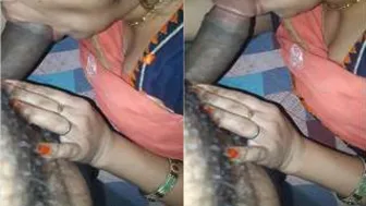 Married Bhabhi Giving Husband's Friend Incredible Head Secretly