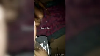 Married Bhabhi On Her Knees Giving Sloppy Wet Blowjob Session