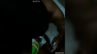 Desi Couple Getting Freaky Sucking Cock In Bathroom Quickie