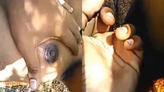 Telugu GF Fingered And Fucked Outdoors In Village Field