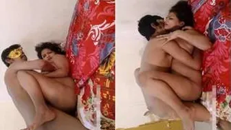 Squeezing Her Huge Boobs While Drilling My Slutty GF