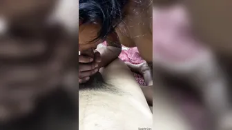 Wife Sucking My Cock Deep Then Getting Fucked In Bedroom