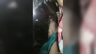 Village Couple Sneaking Around Fucking Hard Under Moonlight