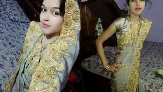 Newly Married Couple Exploring Each Other On Their First Night