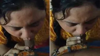 Desi Wife Giving Me Sloppy Blowjob Before Riding Me Hard