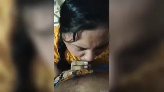 Desi Wife Giving Me Sloppy Blowjob Before Riding Me Hard