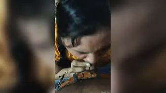 Desi Wife Giving Me Sloppy Blowjob Before Riding Me Hard