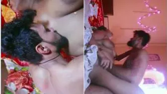 Young Desi Bride Getting Wild On Her Wedding Night With Hubby