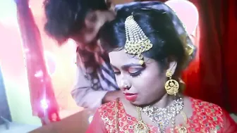 Young Desi Bride Getting Wild On Her Wedding Night With Hubby