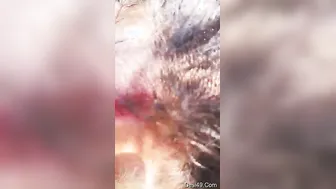 Village Slut Sucking Random Guy In The Fields For Some Quick Cash