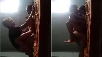 Horny Lovers Sneaking Away To Fuck In An Empty Room During Party