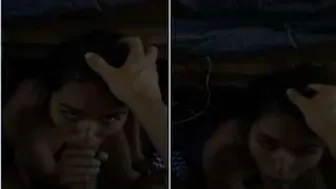 College Babe Sucking My Dick In Her Hostel Room All Sloppy