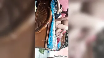 Village Boudi Screaming As Hubby Drills Her Hard On Their Bed