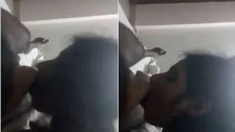 Young Desi GF Eagerly Sucking Her Lover Behind Closed Doors