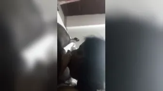 Young Desi GF Eagerly Sucking Her Lover Behind Closed Doors