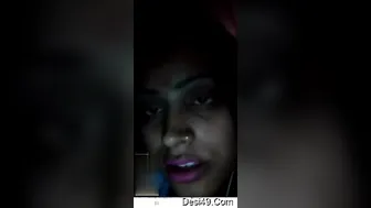 Naughty Bhabhi Stripping And Teasing Him On Video Call