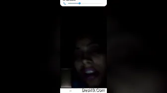 Naughty Bhabhi Stripping And Teasing Him On Video Call
