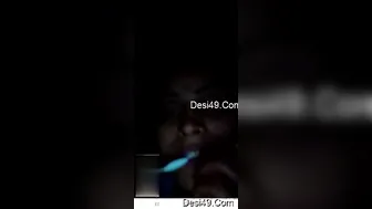 Naughty Bhabhi Stripping And Teasing Him On Video Call