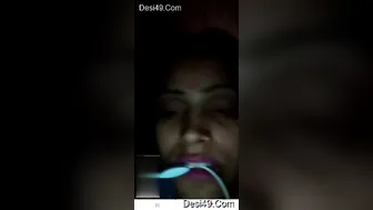 Naughty Bhabhi Stripping And Teasing Him On Video Call