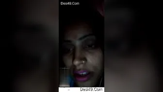 Naughty Bhabhi Stripping And Teasing Him On Video Call