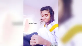 Cute GF Stroking His Cock Making Him Explode All Over Her