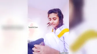 Cute GF Stroking His Cock Making Him Explode All Over Her