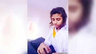 Cute GF Stroking His Cock Making Him Explode All Over Her