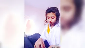 Cute GF Stroking His Cock Making Him Explode All Over Her