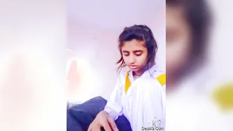 Cute GF Stroking His Cock Making Him Explode All Over Her