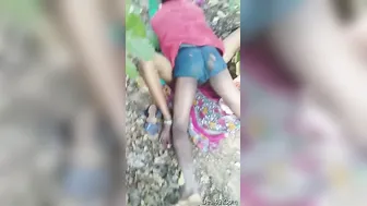 Local Slut Getting Fucked Outdoors Behind The Fields After Dark