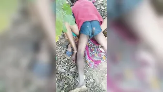 Local Slut Getting Fucked Outdoors Behind The Fields After Dark