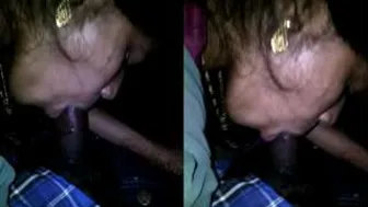 Desi Bhabhi On Her Knees Giving Him The Best Blowjob Ever Made