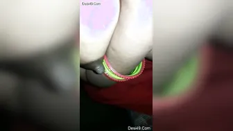 Village Wife Stroking His Cock While He Plays With Her Big Boobs