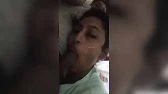 Nri Wife Sucking Her Man's Dick Like She's Been Starving For