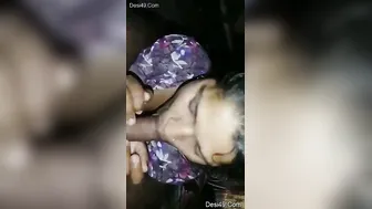 Bhabhi Giving Deep Throat Blowjob While Husband Away Working