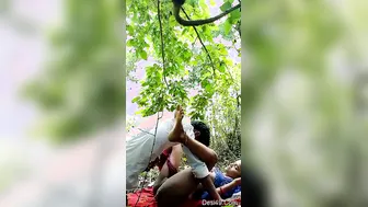 Village Lovers Fucking Deep In The Jungle Away From Everyone Else