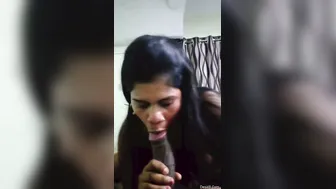 Bhabhi On Her Knees Sucking Dick Like A Hungry Slut Right There