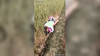 Village Lovers Caught Fucking Outdoors In The Fields This Evening