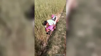 Village Lovers Caught Fucking Outdoors In The Fields This Evening