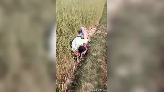 Village Lovers Caught Fucking Outdoors In The Fields This Evening