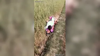 Village Lovers Caught Fucking Outdoors In The Fields This Evening