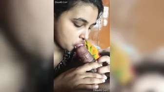 Wife Eagerly Sucking Him Off Before He Leaves For Work This Week