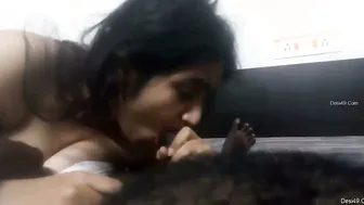 Telugu GF On Her Knees Deepthroating My Hard Cock