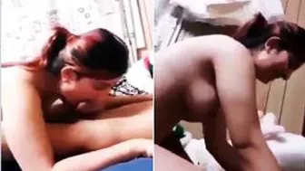 Nepalese GF Sucking My Dick In Our Apartment Tonight