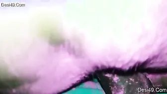 Desi Couple Getting Wild During Holi Festival Colors And Sex