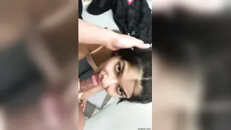 Hot GF Desperately Sucking And Deepthroating Lover Dick