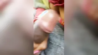 Married Bhabhi Giving Sloppy Blowjob Outside In Risky Public